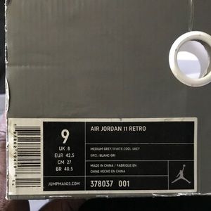 Air Jordan 11 Cool Grey